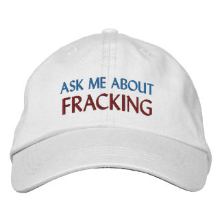 CASQUETTE BRODÉE "POSEZ-MOI DES QUESTIONS SUR LE FRACKING"