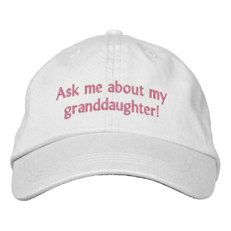 Casquette Brodée Posez-moi des questions sur ma petite-fille ! Casq