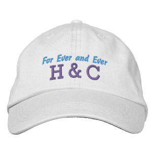 Casquette Brodée Pour Toujours et Toujours Initiales Personnalisées