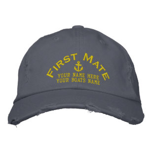Casquette Brodée Premier équipage de voilier