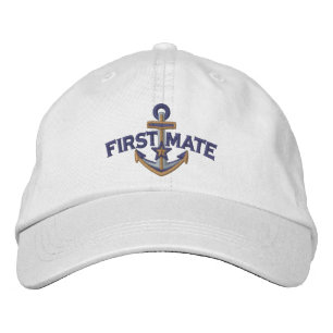 Casquette Brodée Premier maître broderie d'ancre étoile nautique
