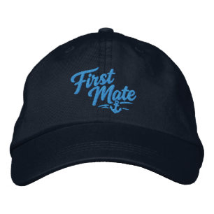 Casquette Brodée Premier Matelot de Bateau Simple Typographie Gras