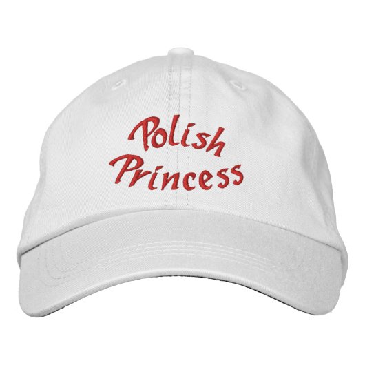 Casquette Brodée Princesse polonaise (Devant)