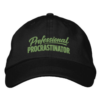 Casquette Brodée Professional Procrastinator Funny Humor