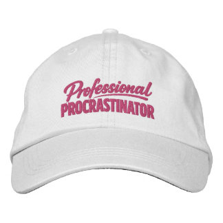 Casquette Brodée Professional Procrastinator Funny Humor