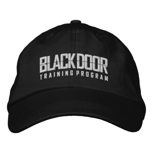 Casquette Brodée Programme de formation Blackdoor (casquette noir) (Devant)