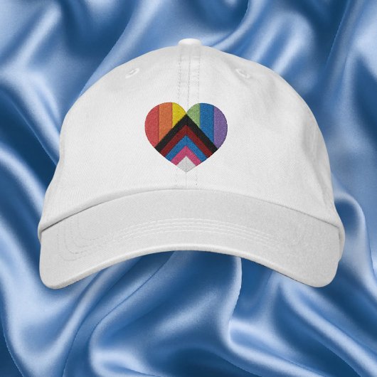 Casquette Brodée Progrès coeur de fierté