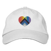 Casquette Brodée Progrès coeur de fierté (Devant)