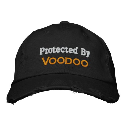 Casquette Brodée Protégé Par Voodoo (Devant)