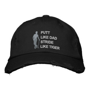 Casquette Brodée Putt Like Papa Stried Like Tiger Modern Golf