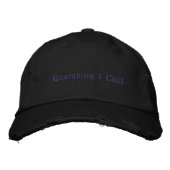 Casquette Brodée Quarantaine & Chill (Devant)