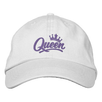 Casquette Brodée Queen With Crown Typography