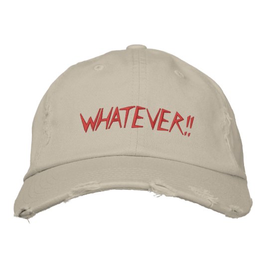 CASQUETTE BRODÉE QUOI QUE CE SOIT ! ! (Devant)