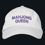 Casquette Brodée Quote de la reine Mahjong amusante personnalisée<br><div class="desc">Montrez votre fierté Mahjong en matière de style avec ce casquette brodé "la reine Mahjong" ! Parfait pour les amateurs de Mahjong et les amateurs de jeux, ce casquette réglable ajoute une touche ludique à votre garde-robe tout en vous gardant cool et confortable. Que vous jouiez à votre club Mahjong...</div>