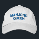 Casquette Brodée Quote de la reine Mahjong amusante personnalisée<br><div class="desc">Montrez votre fierté Mahjong en matière de style avec ce casquette brodé "la reine Mahjong" ! Parfait pour les amateurs de Mahjong et les amateurs de jeux, ce casquette réglable ajoute une touche ludique à votre garde-robe tout en vous gardant cool et confortable. Que vous jouiez à votre club Mahjong...</div>