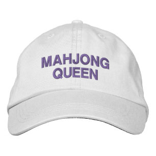 Casquette Brodée Quote de la reine Mahjong amusante personnalisée