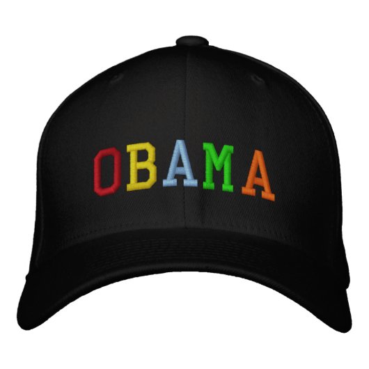 Casquette Brodée Rainbow Barack Obama (Devant)