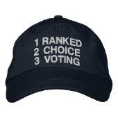 Casquette Brodée Ranked Choice Voting (Devant)
