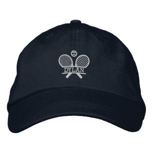 Casquette Brodée Raquettes de tennis à nom personnalisé