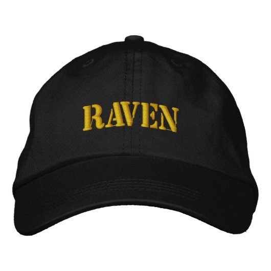 CASQUETTE BRODÉE RAVEN (Devant)
