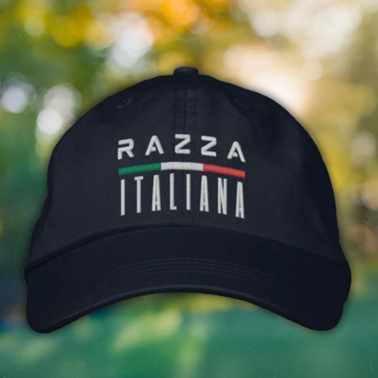 Casquette Brodée Razza Italiana - Embroidered Italian Pride Hat