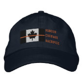 Casquette Brodée Recherche et Secourt SAR Drapeau canadien (Devant)