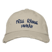Casquette Brodée REDREAMING FREE RANGE HUMAN Bbcap (Devant)