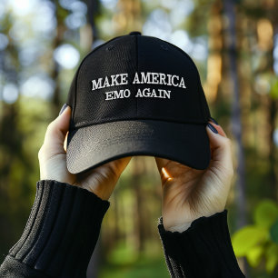 CASQUETTE BRODÉE REFAIRE L'AMÉRIQUE ÉMO À NOUVEAU