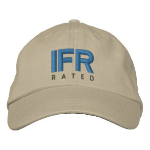 Casquette Brodée Règles de vol aux instruments IFR évaluées