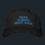 Casquette Brodée Rendez Alberta grand encore, #MAGA, les Canadiens<br><div class="desc">Représentation du soutien du Président Trump dans au Canada.</div>