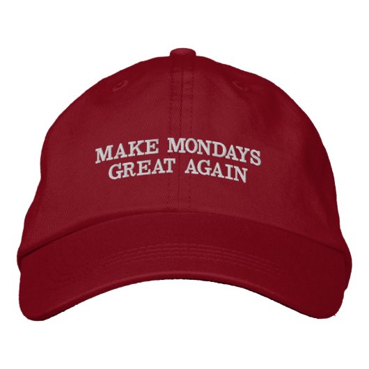 Casquette Brodée Rendez lundi grand encore (Devant)