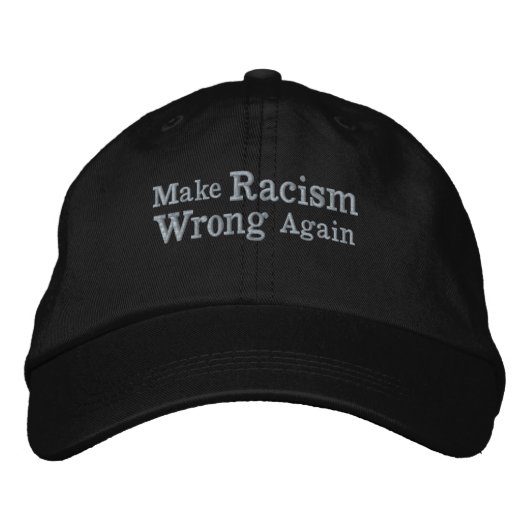 Casquette Brodée Rendre le racisme faux (Devant)