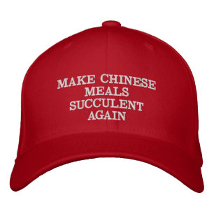 CASQUETTE BRODÉE RENDRE LES REPAS CHINOIS SUCCULENTS