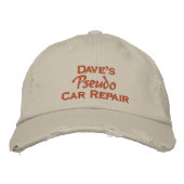 Casquette Brodée Réparation automobile de Dave (Devant)