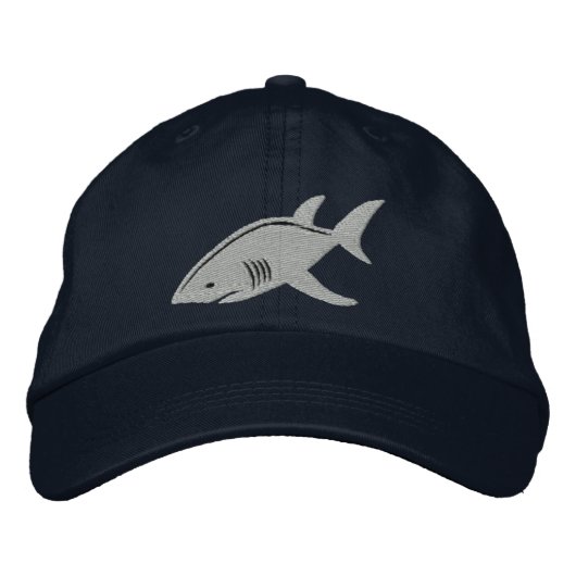 Casquette Brodée Requin grand blanc (Devant)