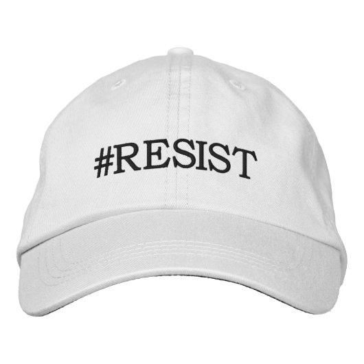 Casquette Brodée #Résister à la contestation politique (Devant)
