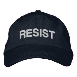 Casquette Brodée Résister blanc