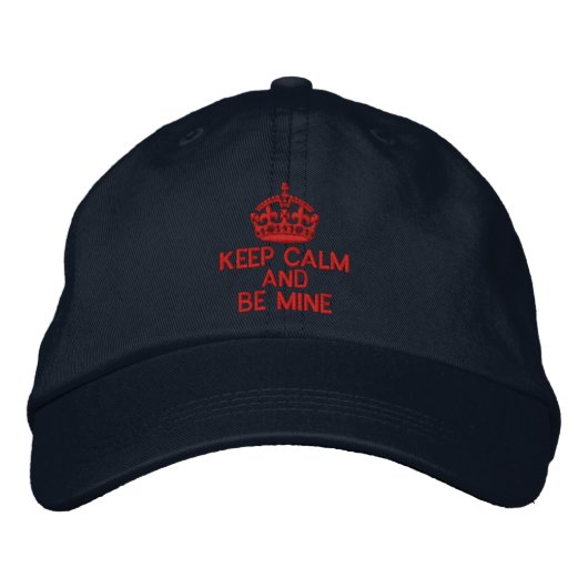 Casquette Brodée Restez Calme Et Soyez Le Mien (Devant)