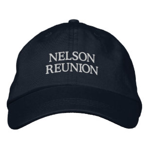 Casquette Brodée Réunion de famille à nom personnalisé et monogramm