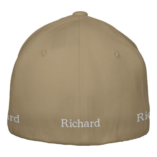 Casquette Brodée Richard Brodé Nom Du Moyen, (Dos)
