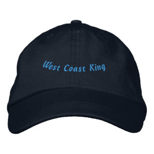 Casquette Brodée ROI DE LA CÔTE OUEST Californie royauté inspirée N