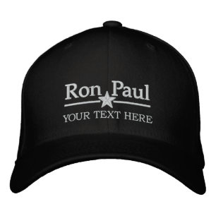 Casquette Brodée Ron Paul Texte personnalisé