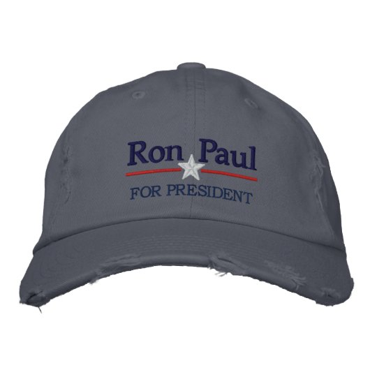 Casquette Brodée Ron Paul Texte personnalisé (Devant)