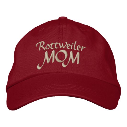 Casquette Brodée Rottweiler, MOM (Devant)