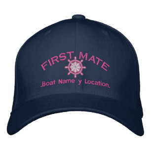 Casquette Brodée Roue de premier compagnon votre nom de bateau