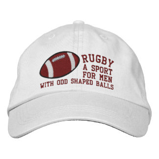 Casquette Brodée Rugby A Sport For Men With Odd Shaped Balls