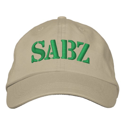 Casquette Brodée Sabz (Vert) (Devant)