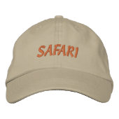 CASQUETTE BRODÉE SAFARI (Devant)