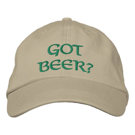 Casquette brodée Saint-Patrick 'Biére?' (Devant)
