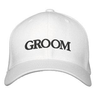 Casquette Brodée Salle noire et élégante mariage chic